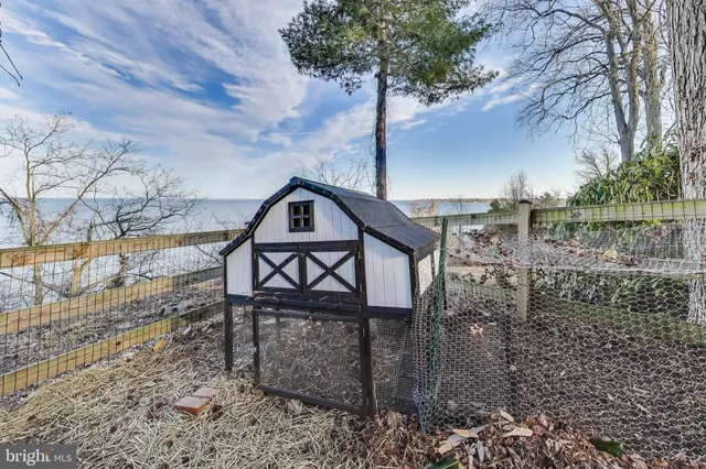 a view of a balcony with furniture