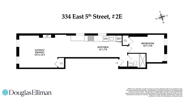 $3,500 | 334 East 5th Street, Unit 2E | East Village