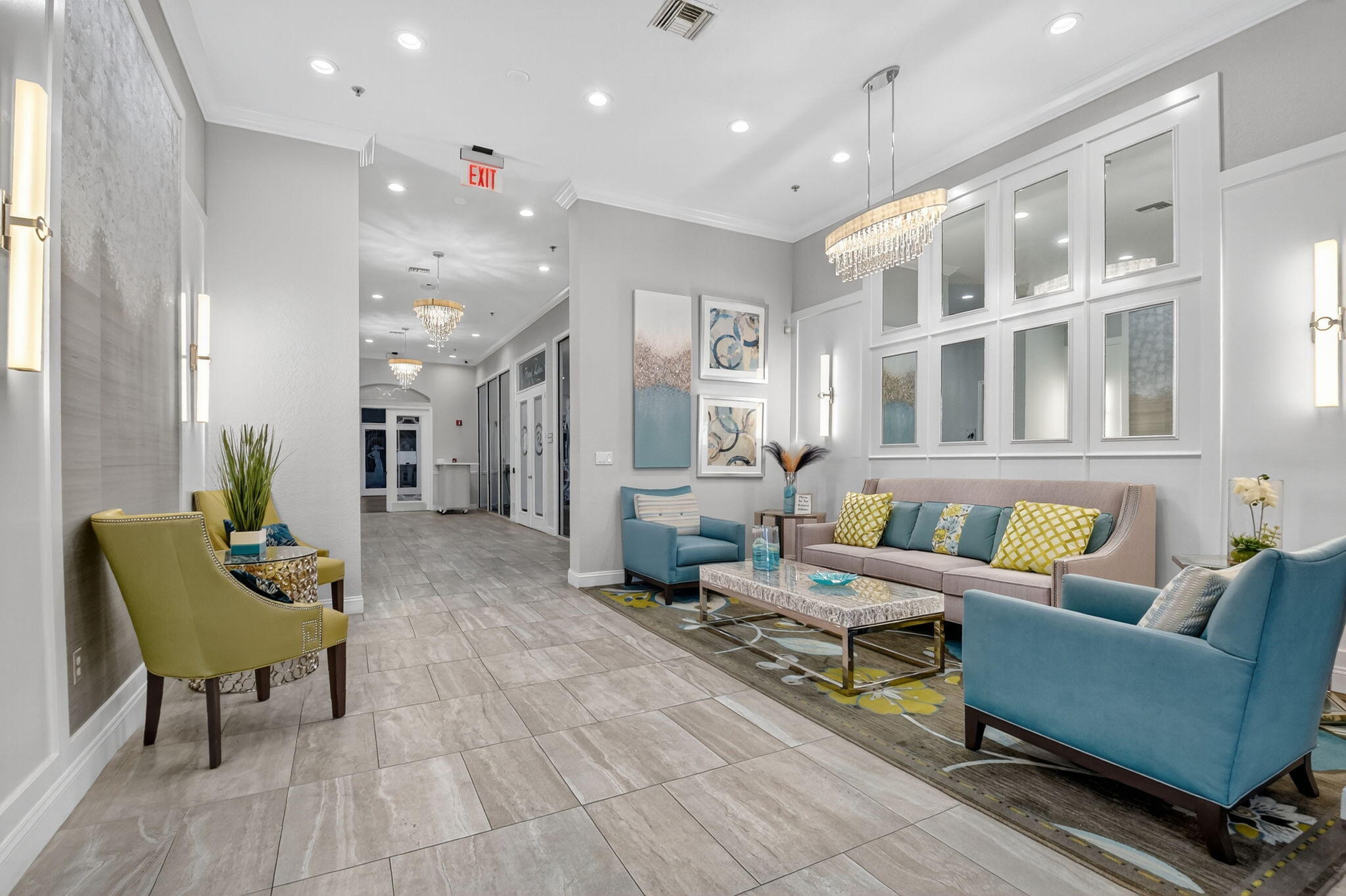 6164 Petunia Road Delray Beach, FL 33484 - Photo 49 of 62 a living room with furniture and a potted plant