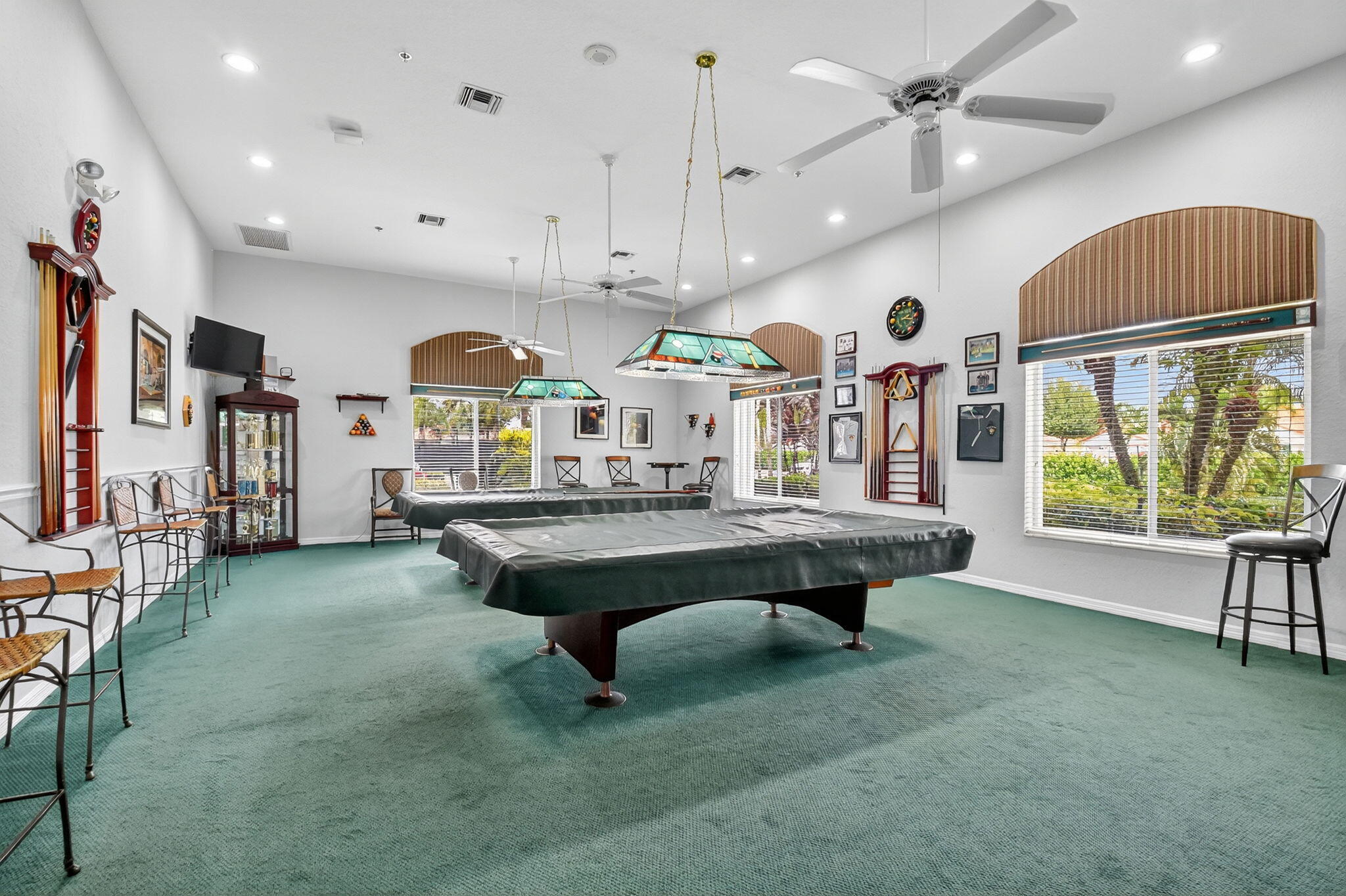 6164 Petunia Road Delray Beach, FL 33484 - Photo 53 of 62 a living room with furniture pool table and a large window
