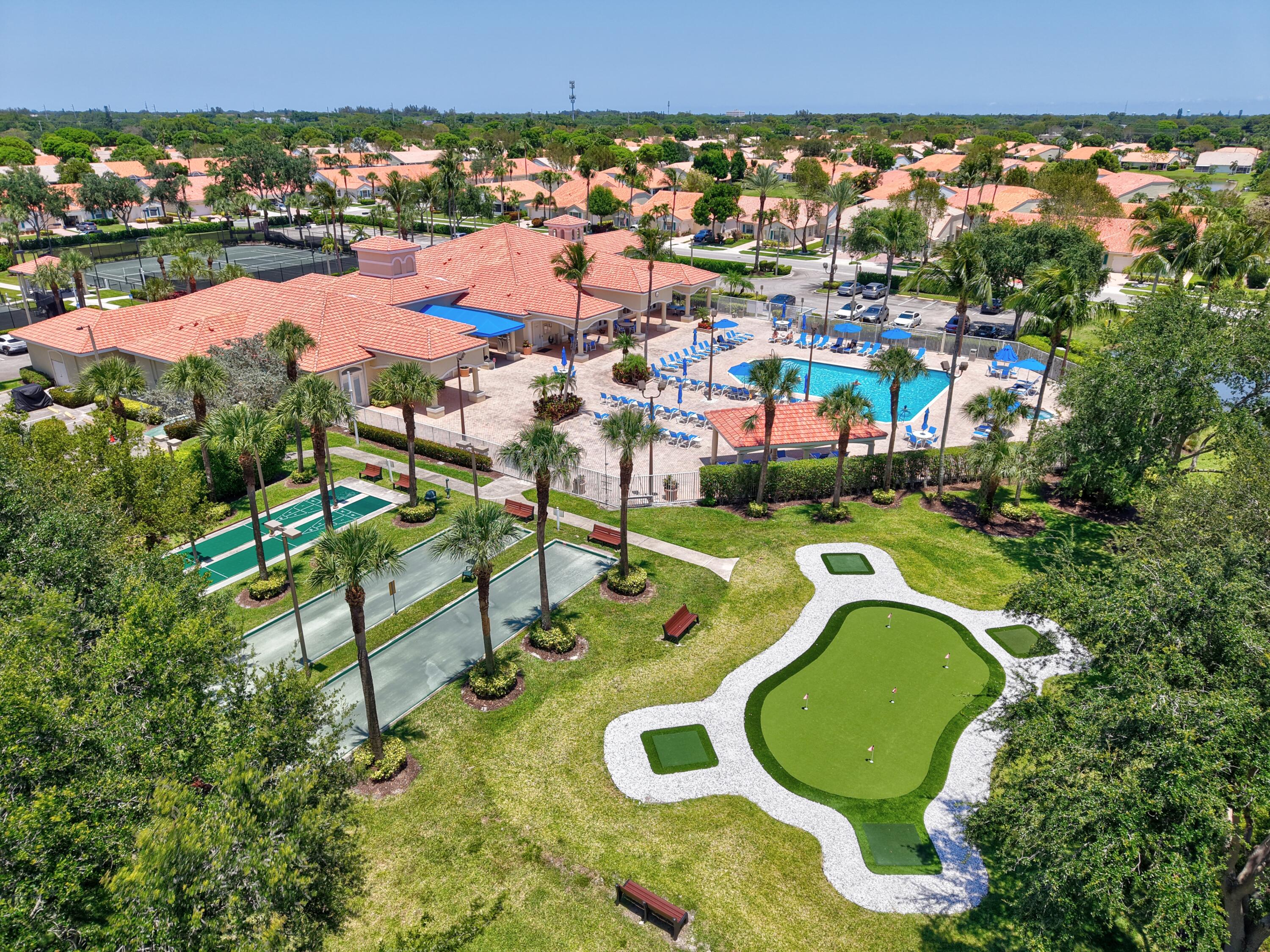 6164 Petunia Road Delray Beach, FL 33484 - Photo 62 of 62 an aerial view of a house with yard swimming pool and outdoor seating