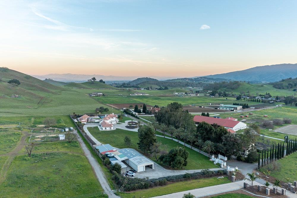 2985 Day Road Gilroy, CA 95020 - Photo 67 of 72 an aerial view of green landscape with trees houses and mountain view