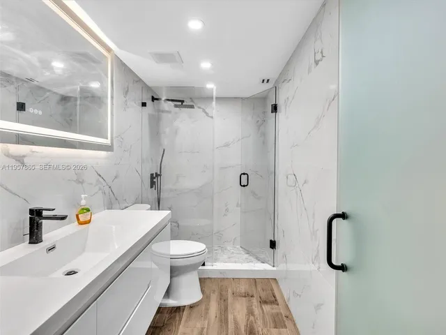 a view of balcony with furniture