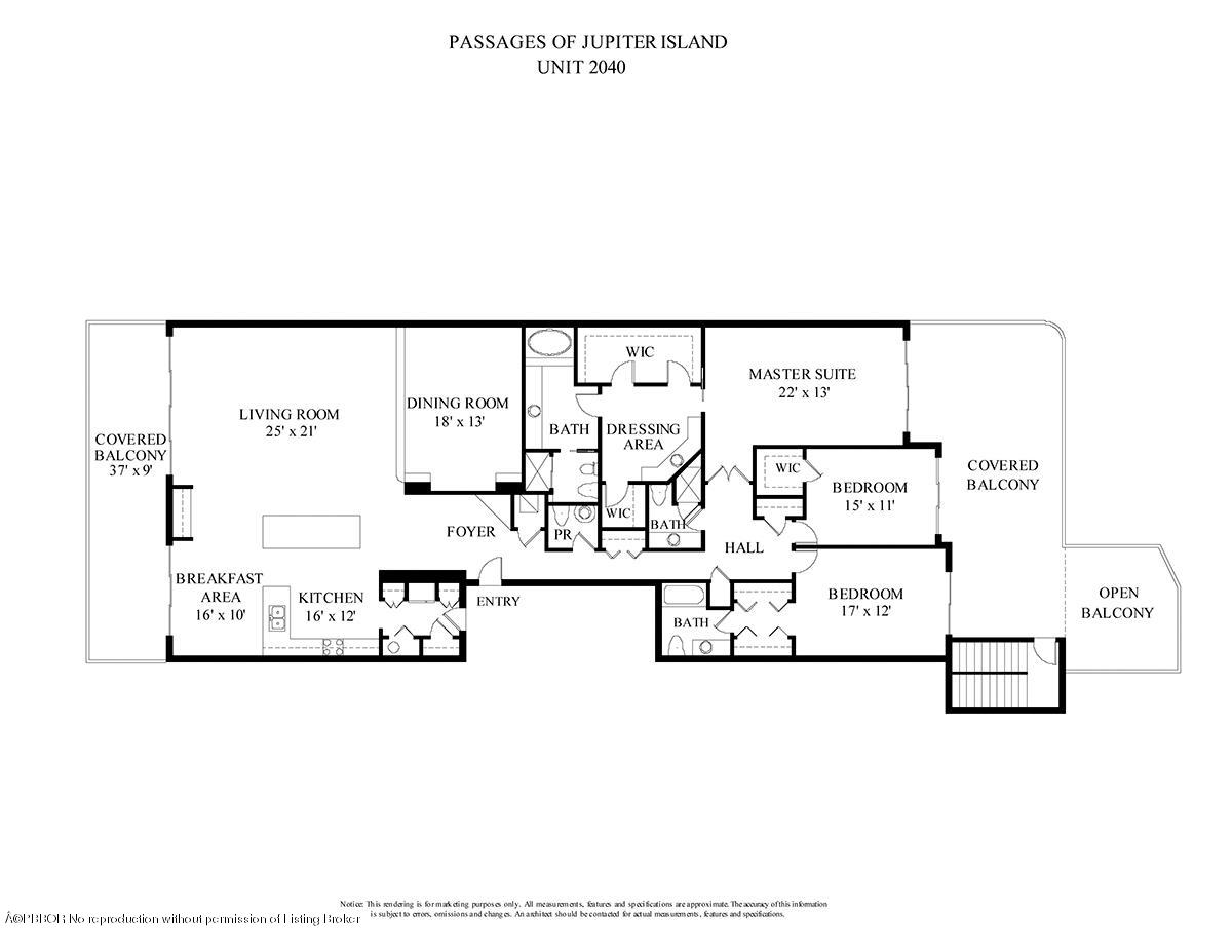 19750 South Beach Road, Unit 204 Jupiter, FL 33469 - Photo 8 of 8 09 Floor Plan