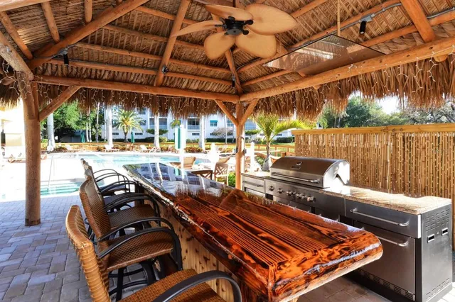 a view of a outdoor space with seating area