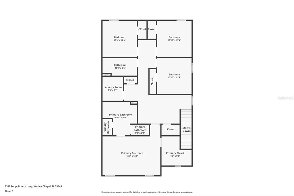 9319 Forge Breeze Loop Wesley Chapel, FL 33545 - Photo 44 of 45 a picture of a floor plan