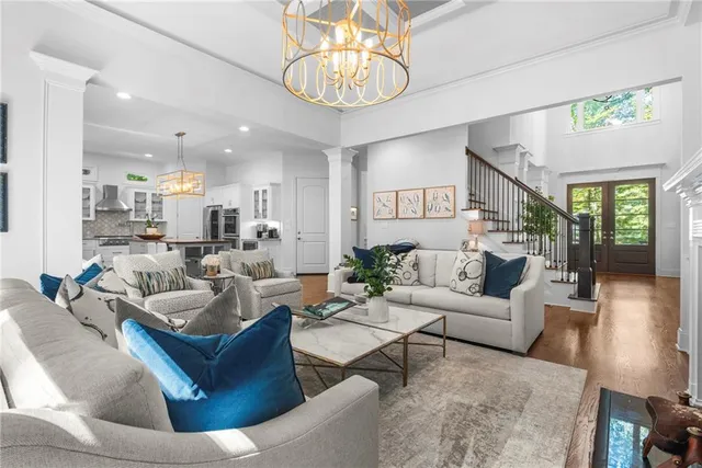 a patio with patio couch and chairs