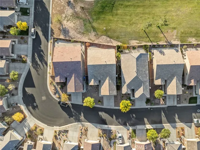 an aerial view of a city