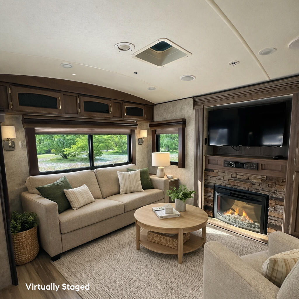 W4945 County Rd ES, Unit 126 Sugar Creek, WI 53121 - Photo 2 of 25 Living Room Staged