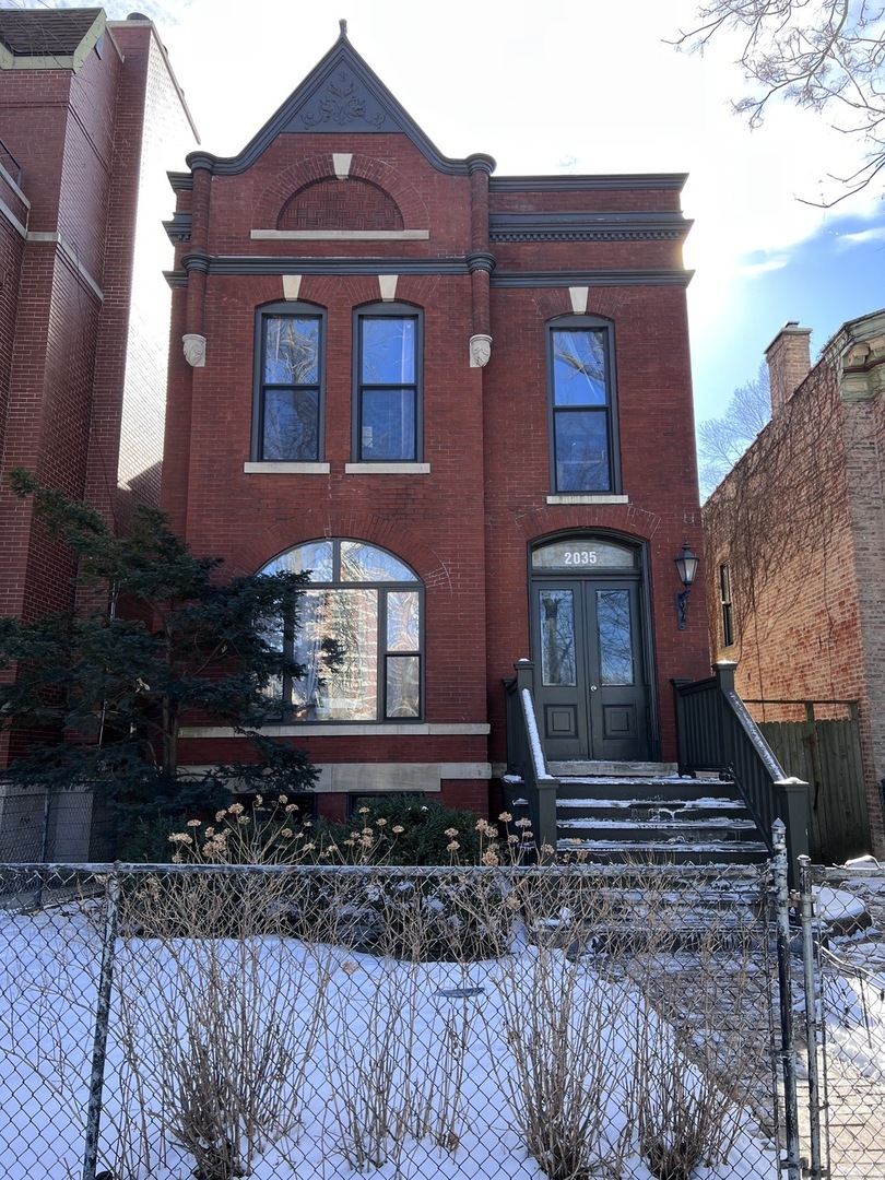 a front view of a house