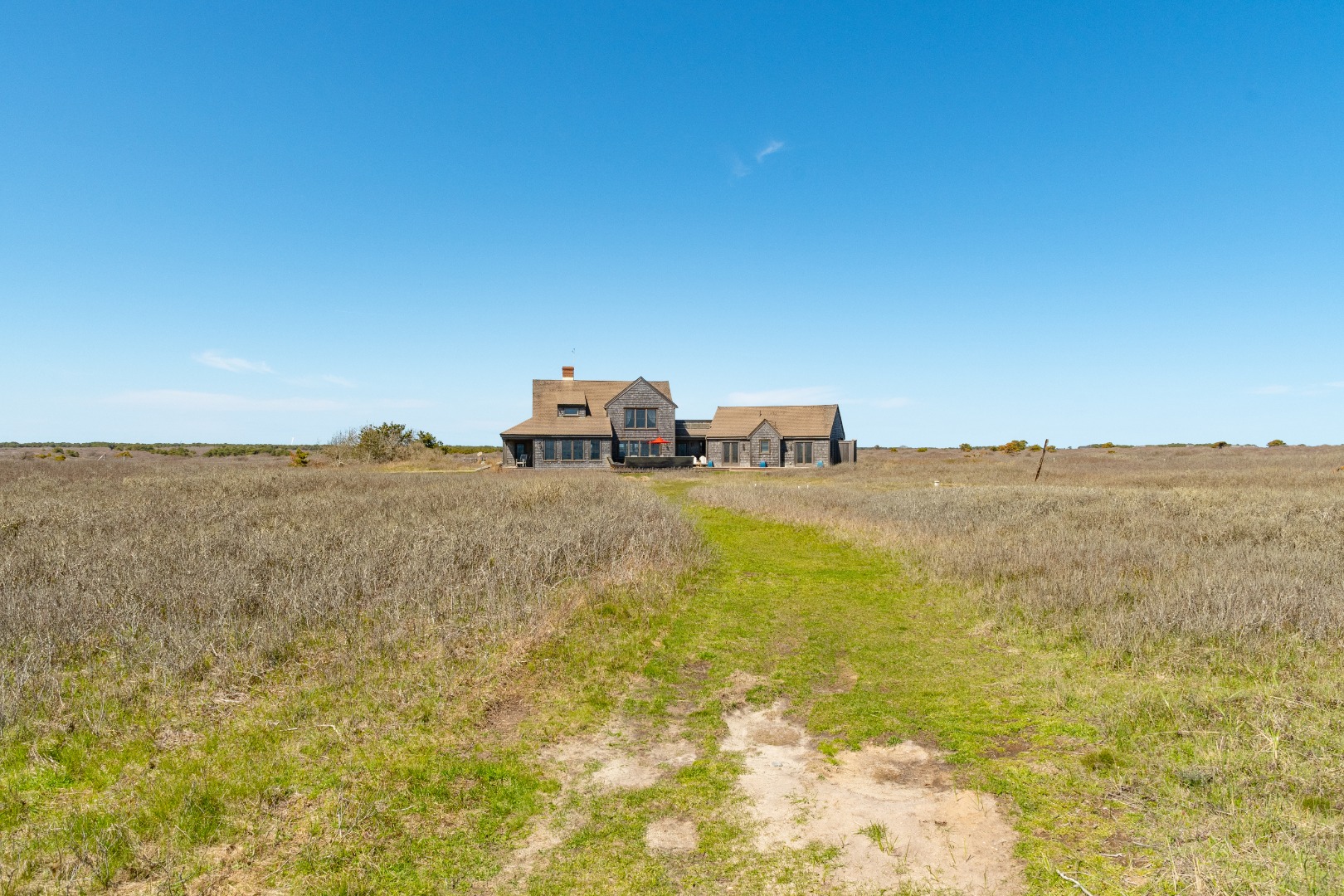 12 Waquoit Road Nantucket, MA 02554 - Photo 5 of 24 Rear view of house from the ocean