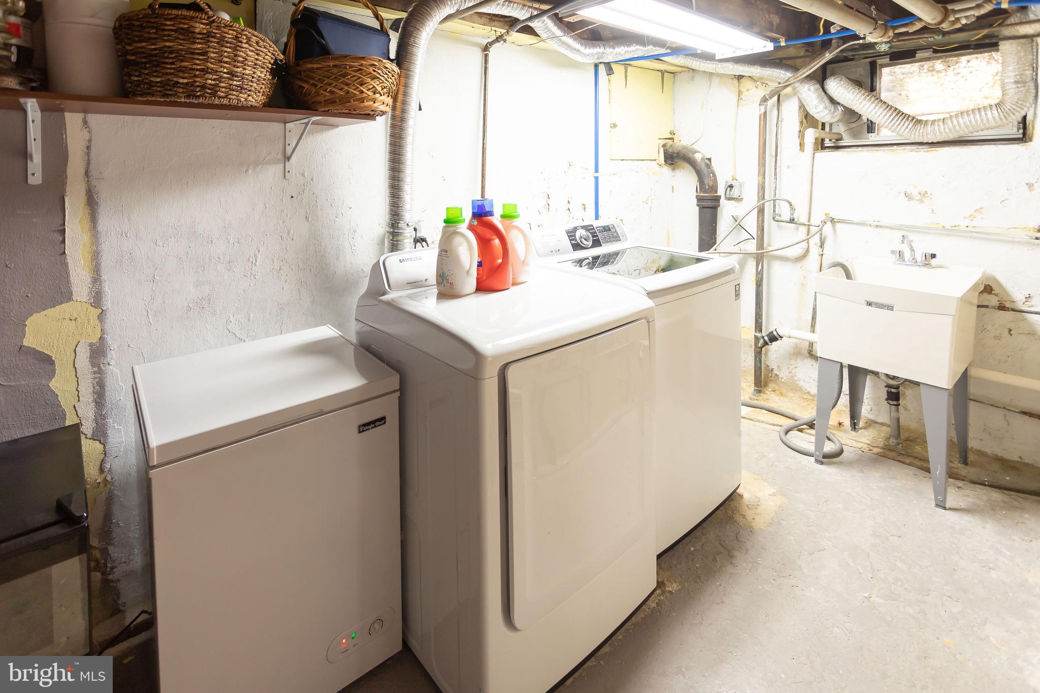 105 West Clearfield Road Havertown, PA 19083 - Photo 46 of 56 a utility room with dryer and washer