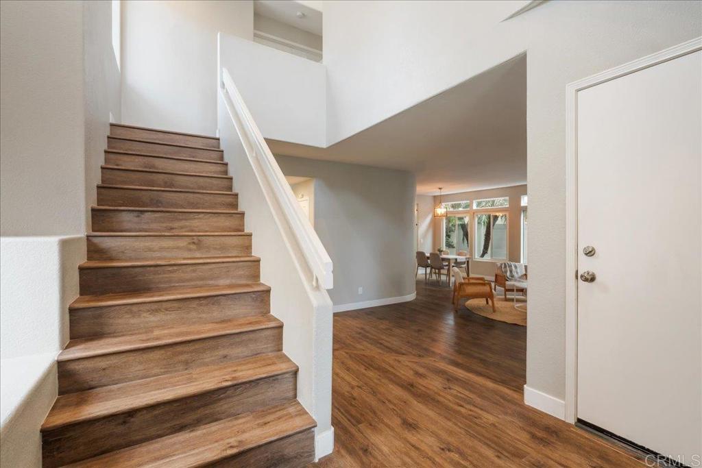 3631 Via Bernardo Oceanside, CA 92056 - Photo 4 of 38 a view of entryway and hall with wooden floor