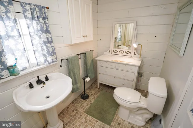 a bathroom with a toilet and shower curtain
