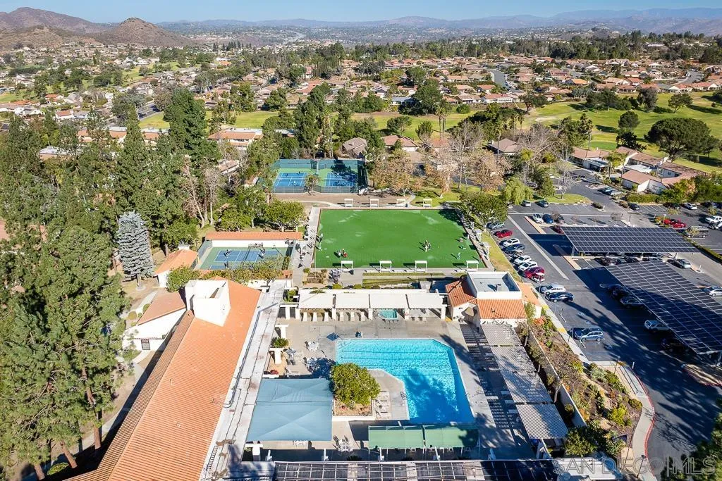 17617 Pomerado Road, Unit 215 San Diego, CA 92128 - Photo 35 of 64 an aerial view of residential houses with outdoor space and river