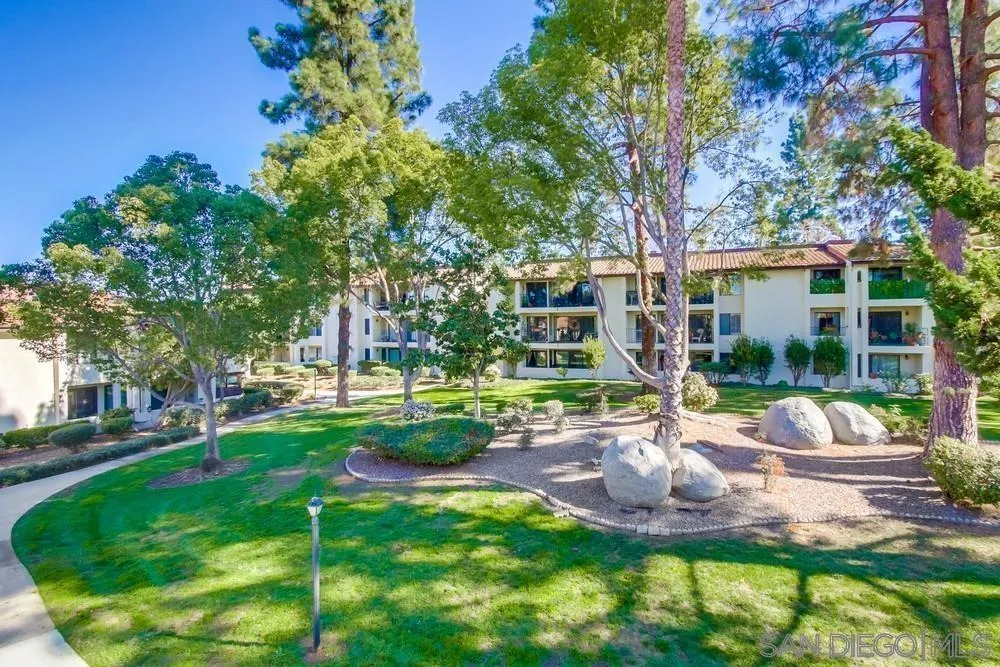 17617 Pomerado Road, Unit 215 San Diego, CA 92128 - Photo 54 of 64 a view of a backyard with plants and patio