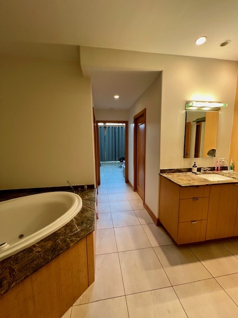 6738 Lakeridge Drive Long Grove, IL 60047 - Photo 14 of 23 a bath room with a sink and a mirror