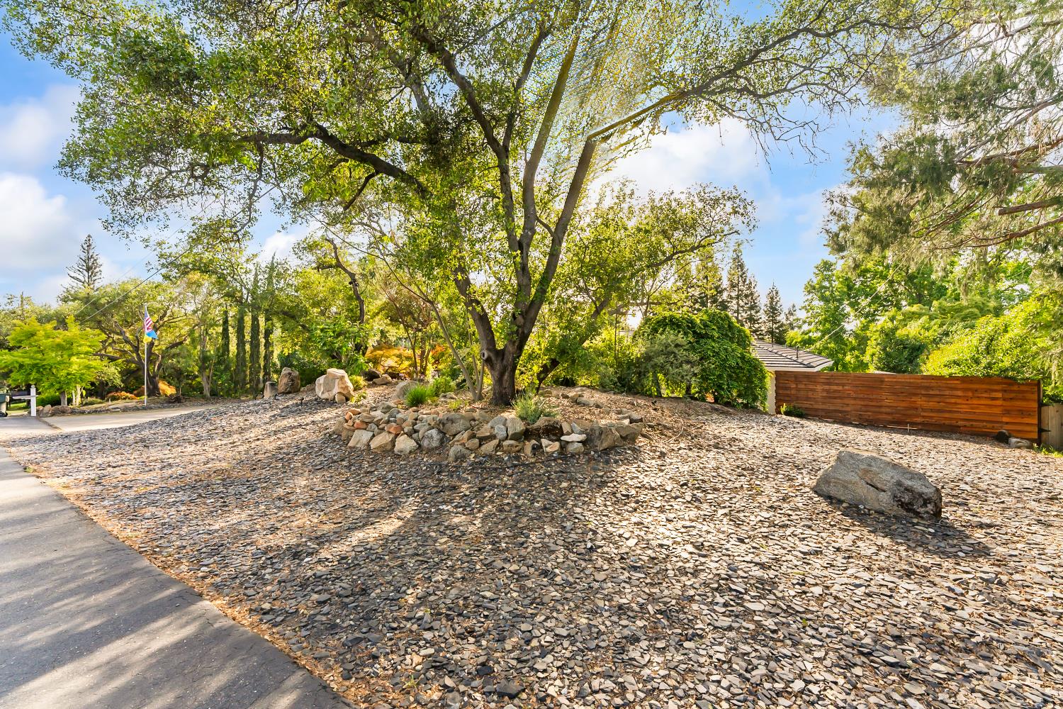 6762 Highland Road Granite Bay, CA 95746 - Photo 11 of 90 a view of a yard with plants and trees