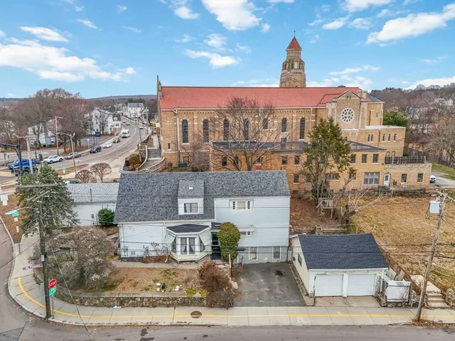 a view of a city with tall buildings