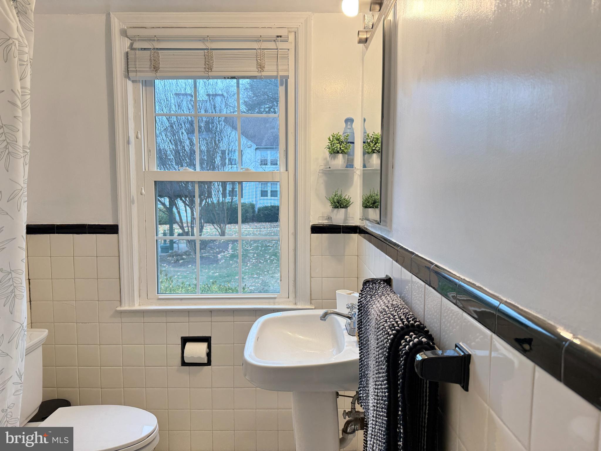 2205 Washington Avenue, Unit 102 Silver Spring, MD 20910 - Photo 15 of 20 a bathroom with a sink toilet and mirror
