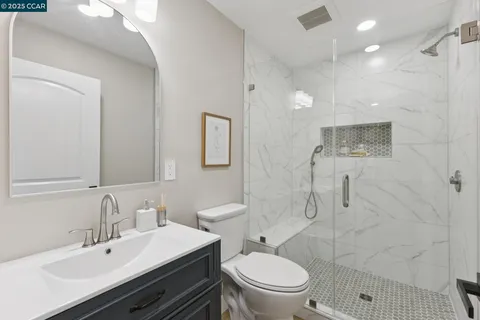 a view of roof deck with furniture