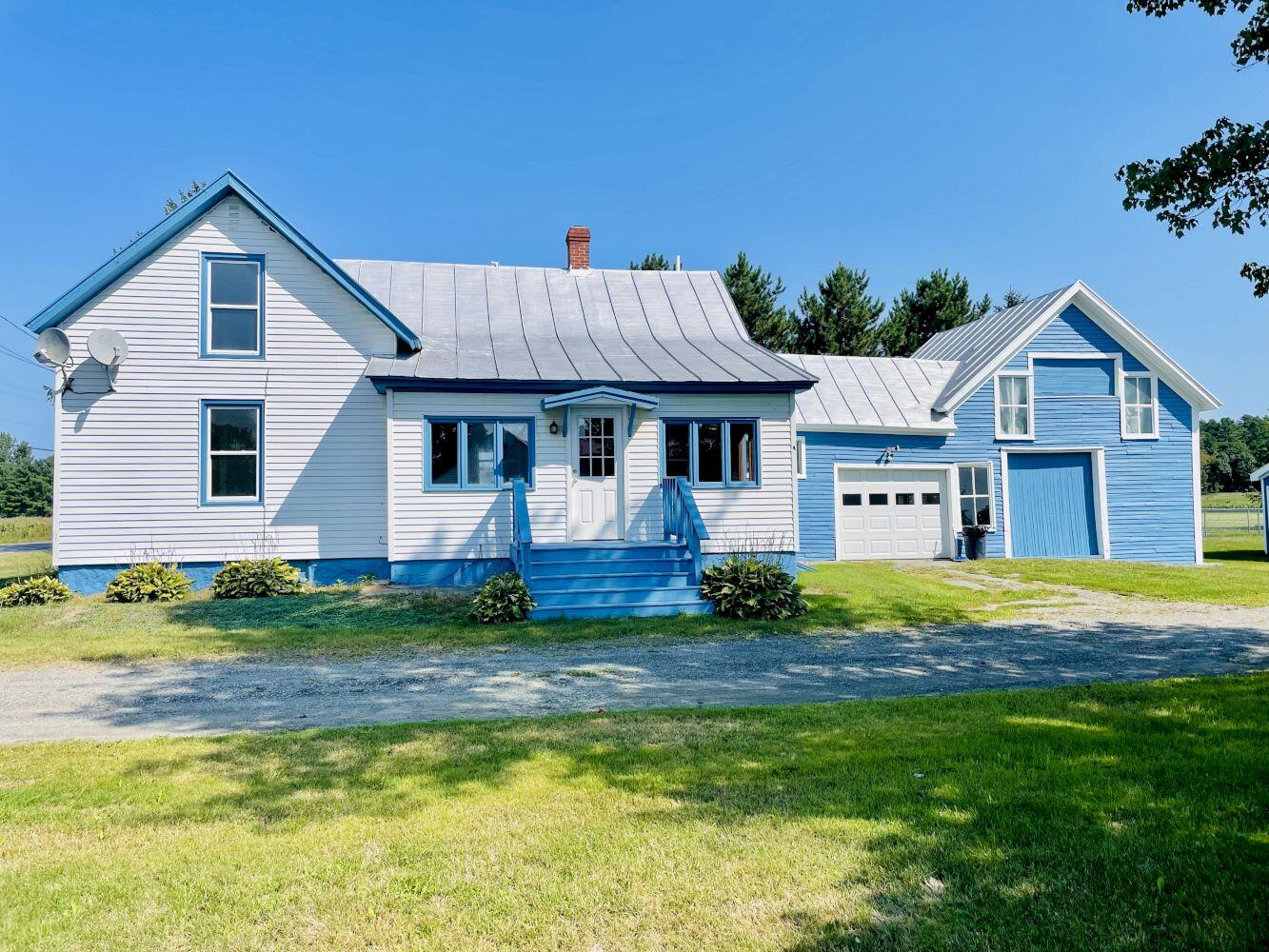 Exterior driveway side