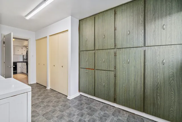 a view of a backyard with plants