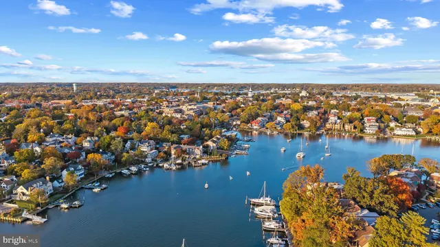 an aerial view of a city