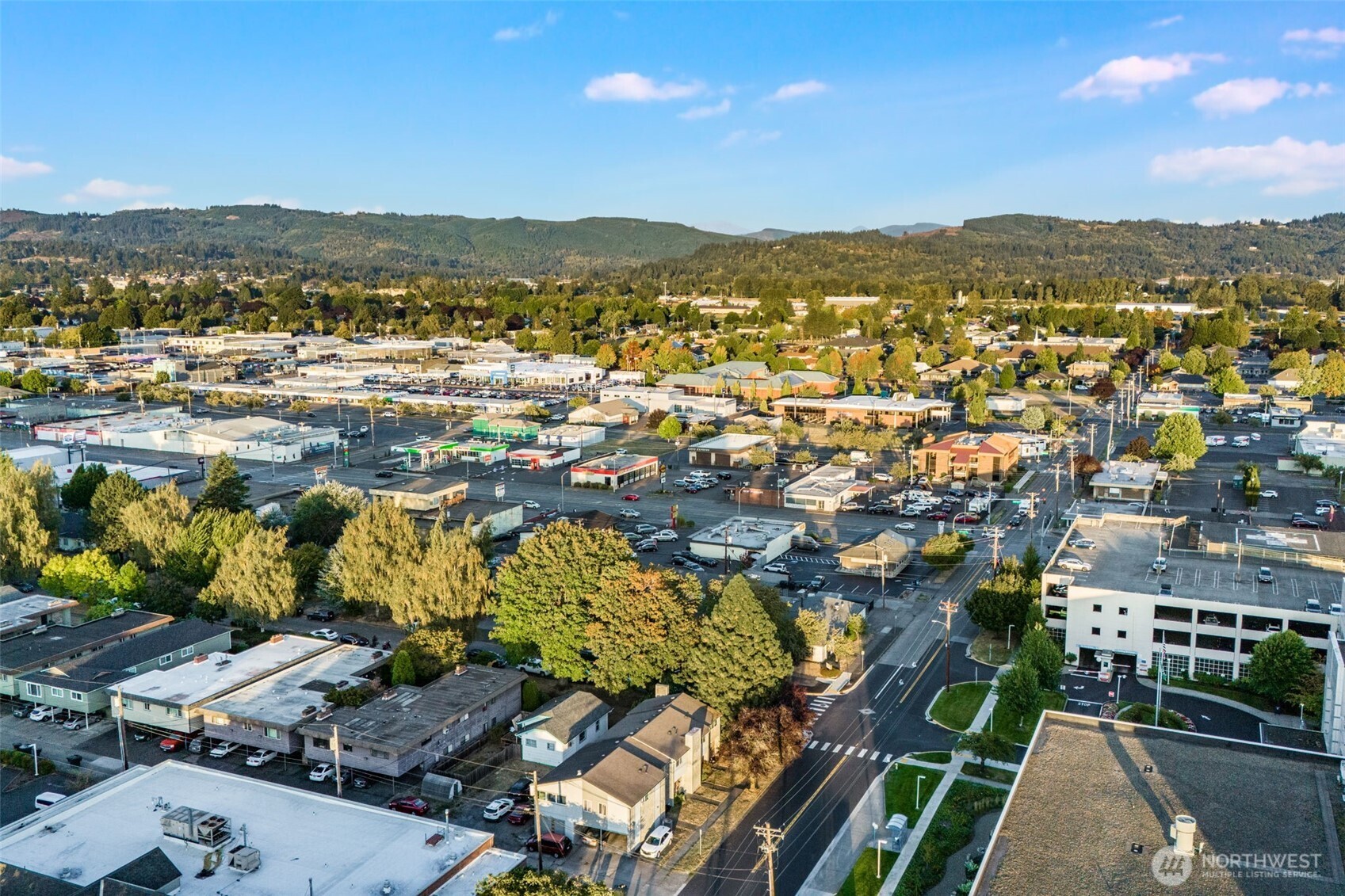 1602 Delaware Street Longview, WA 98632 - Photo 5 of 40 a view of a city with mountains in the background