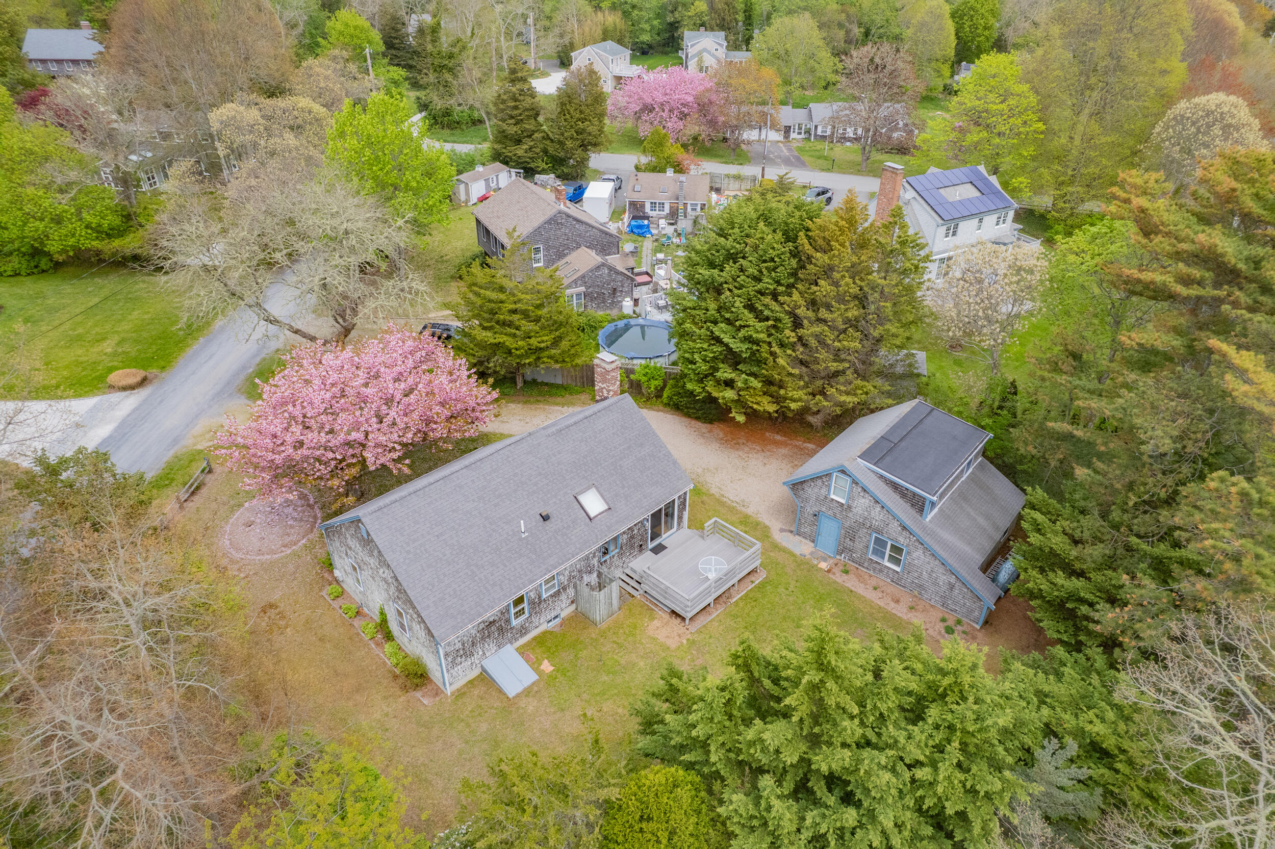5 Blueberry Island Road Orleans, MA 02653 - Photo 36 of 39 an aerial view of a house with a garden