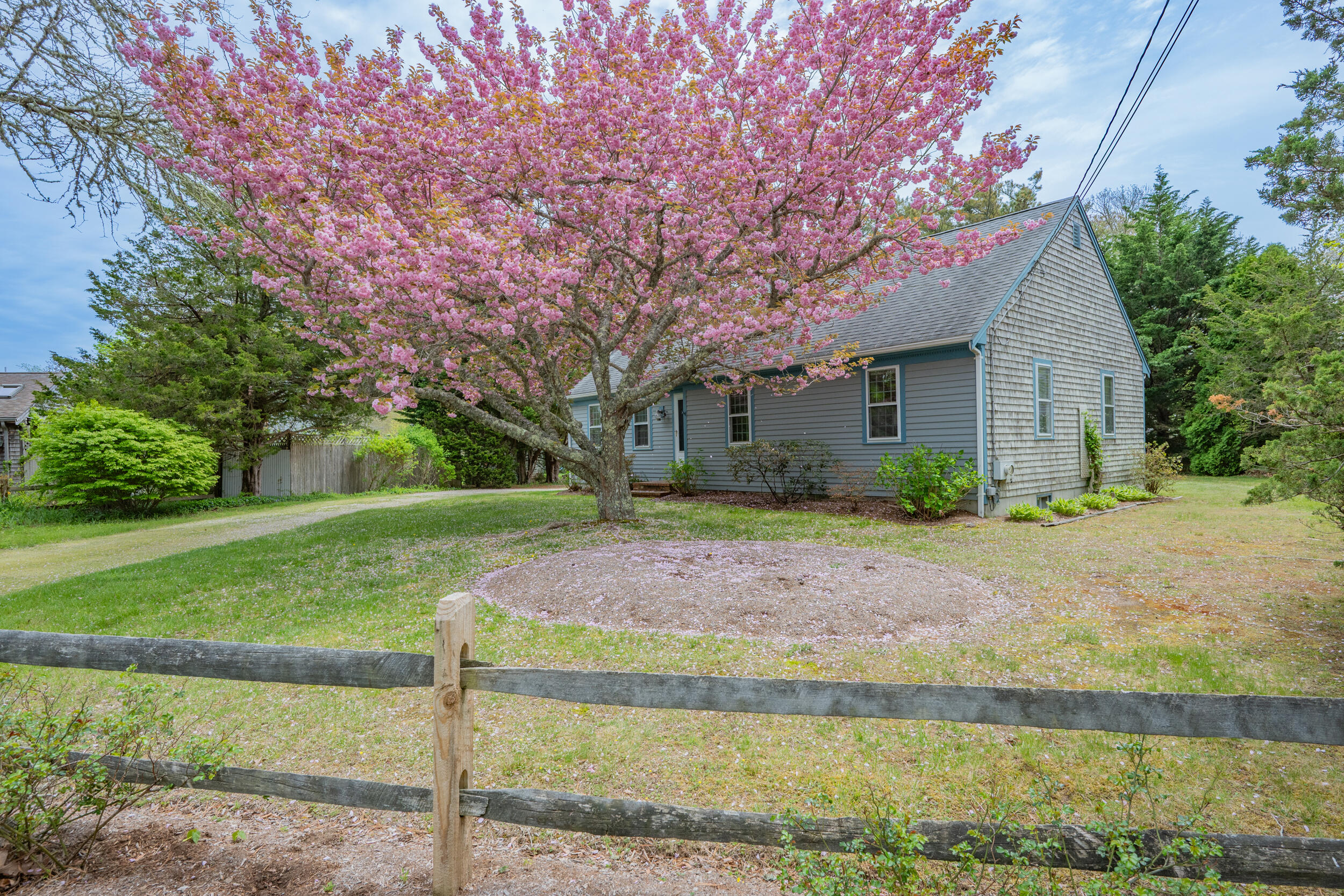 5 Blueberry Island Road Orleans, MA 02653 - Photo 4 of 39 a front view of a house with garden