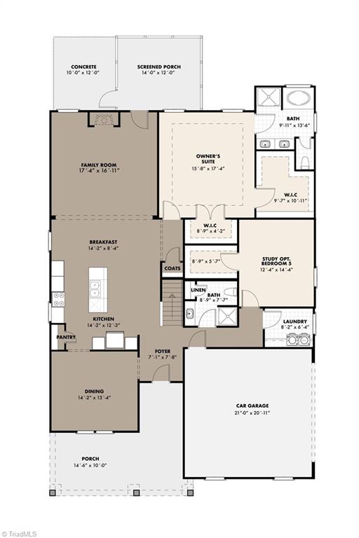 0 Deer Ridge Road Asheboro, NC 27205 - Photo 2 of 3 1st floor plan.