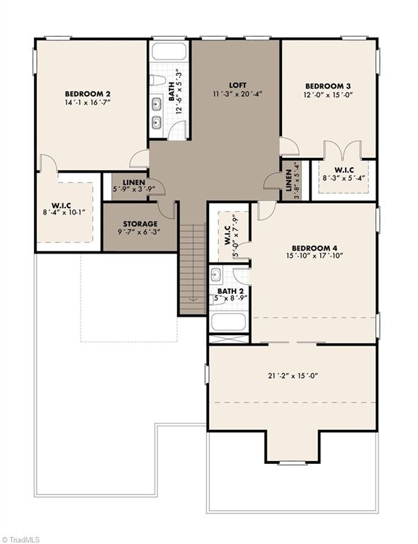 0 Deer Ridge Road Asheboro, NC 27205 - Photo 3 of 3 2nd floor plan.