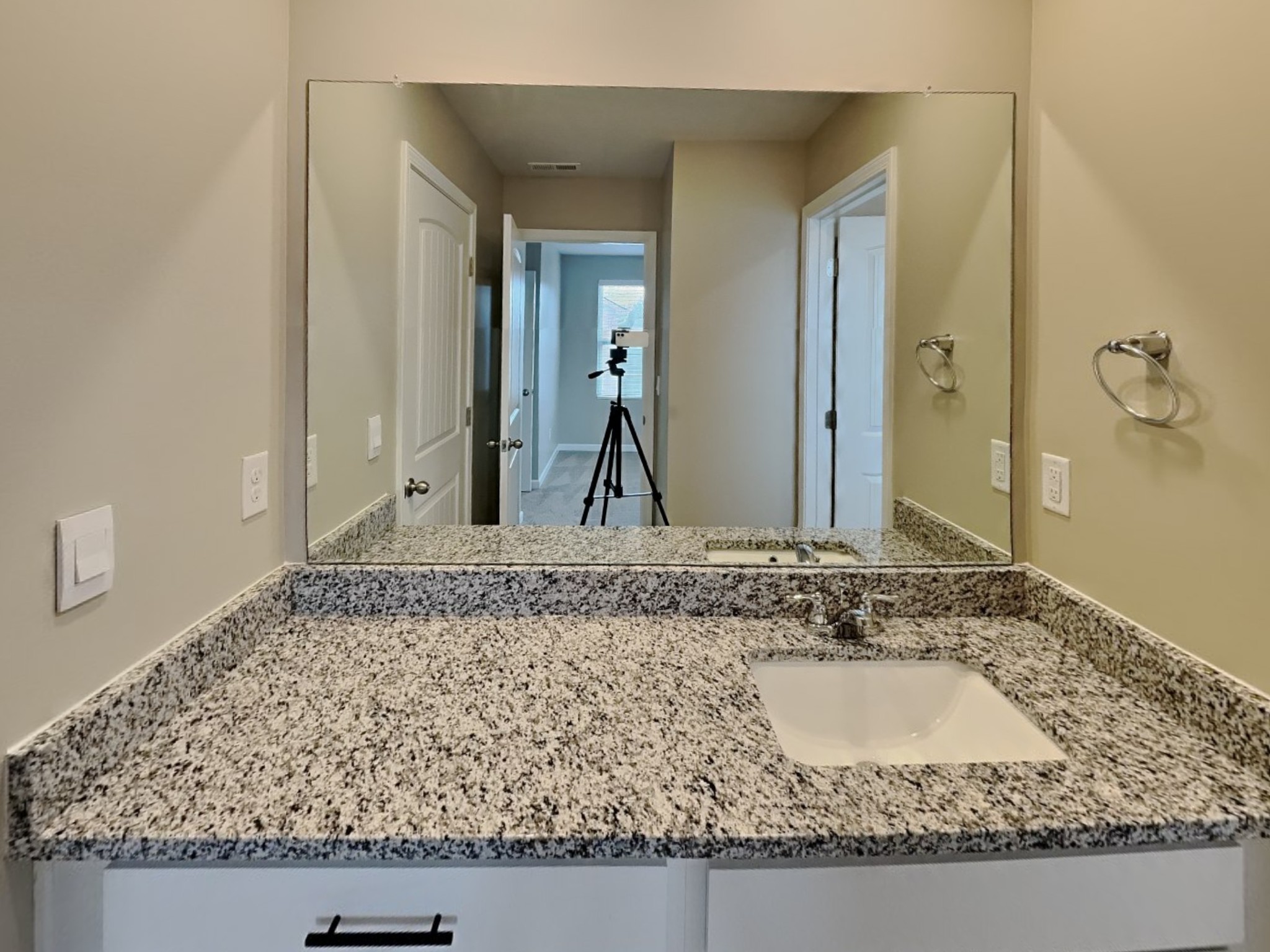 1406 Ashfield Place Lebanon, TN 37087 - Photo 15 of 17 a bathroom with a granite countertop sink and a mirror