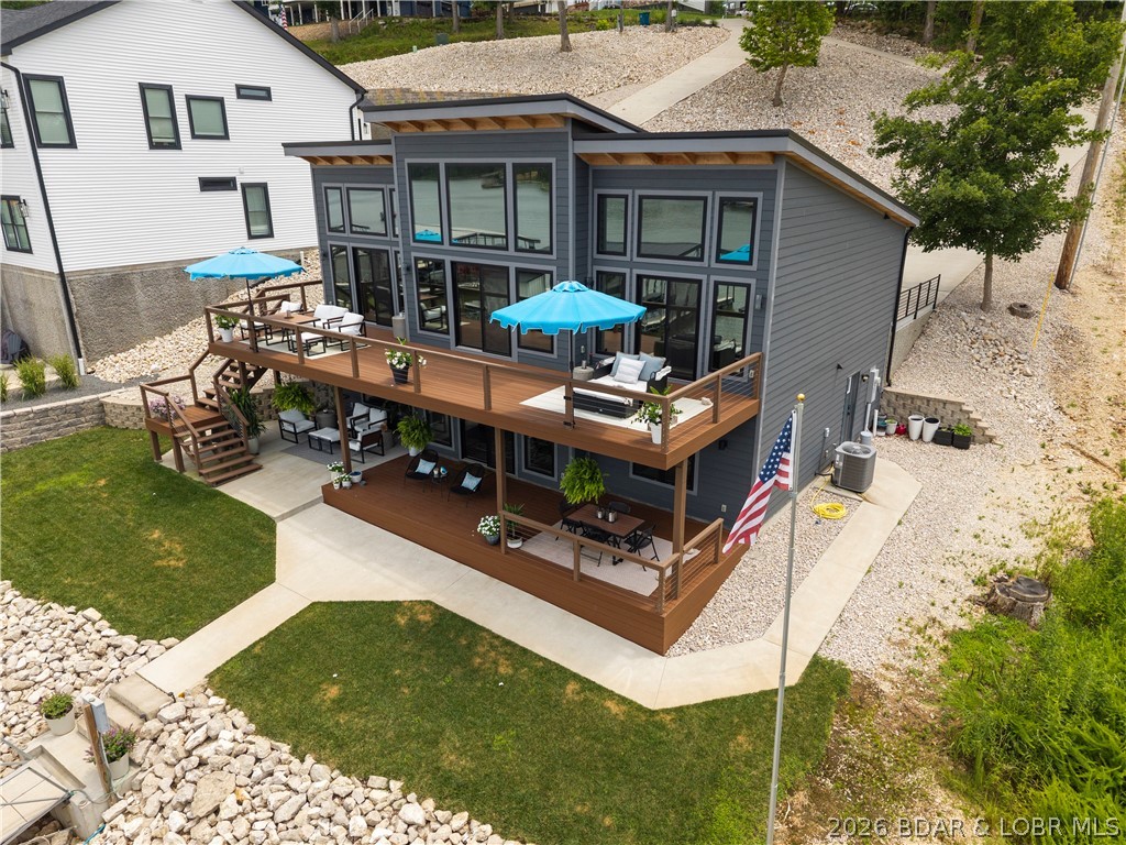 1151 Oak Road Osage Beach, MO 65065 - Photo 52 of 63 Elevated view showcasing the home's impressive lak