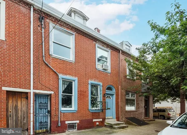 a front view of a building