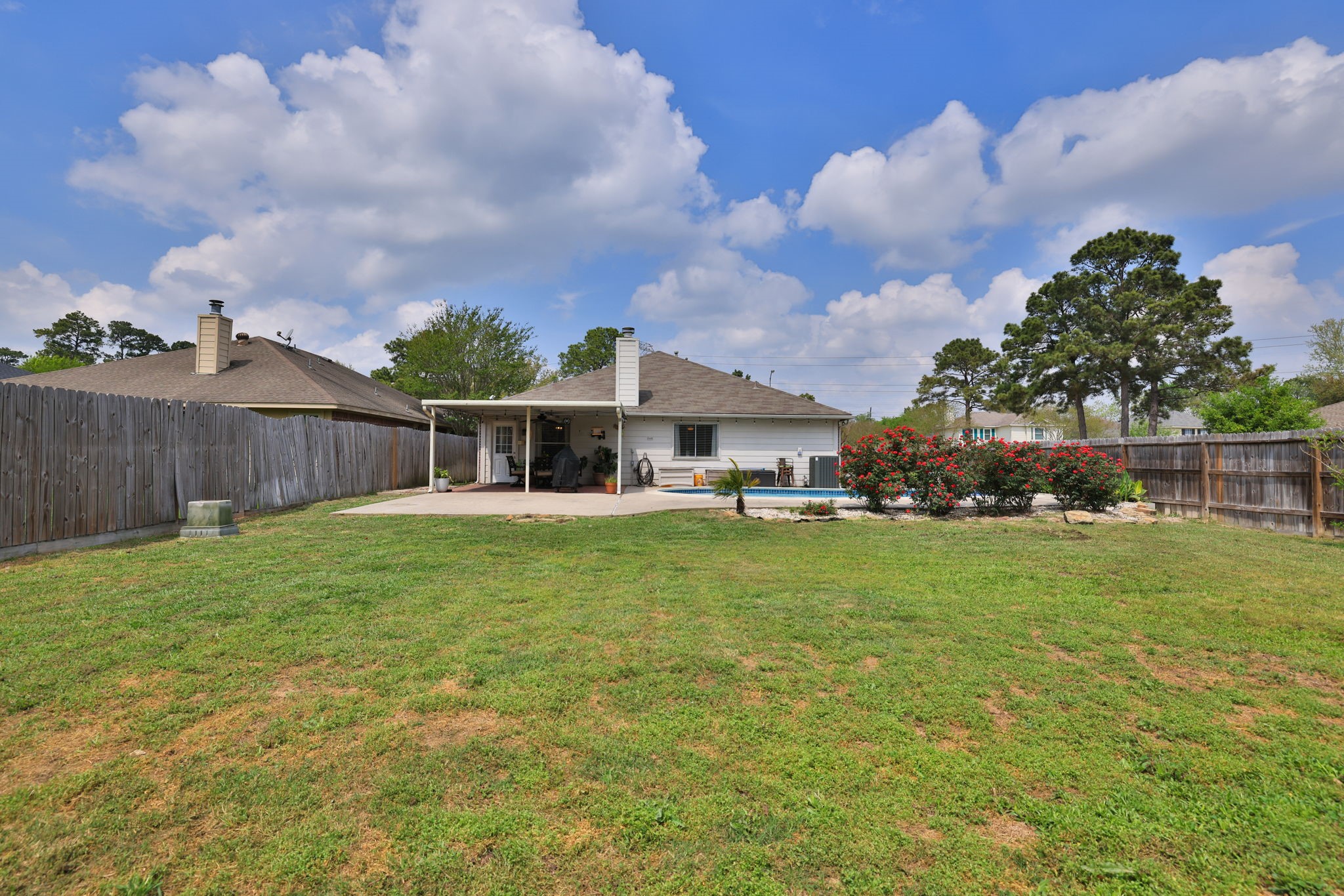3803 Oaklace Drive Spring, TX 77389 - Photo 36 of 36 a view of a house with a back yard