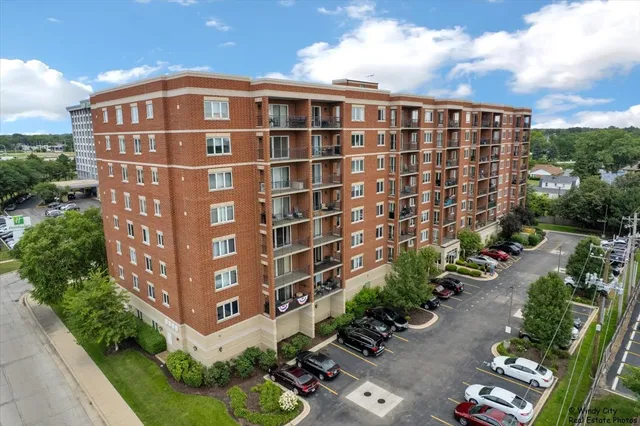 a front view of a building