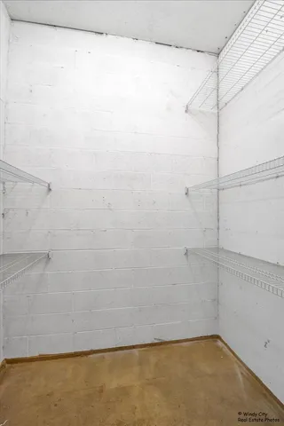 a view of a walk in closet