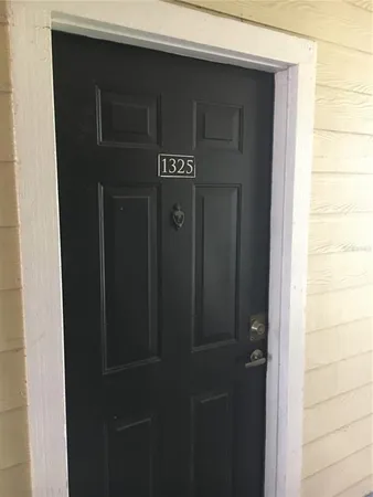 a close view of door