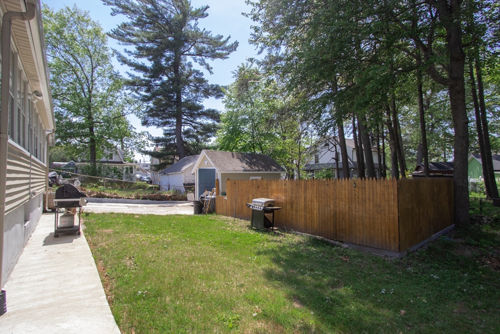 34 Preston Street Springfield, MA 01109 - Photo 30 of 34 a view of a backyard with large trees