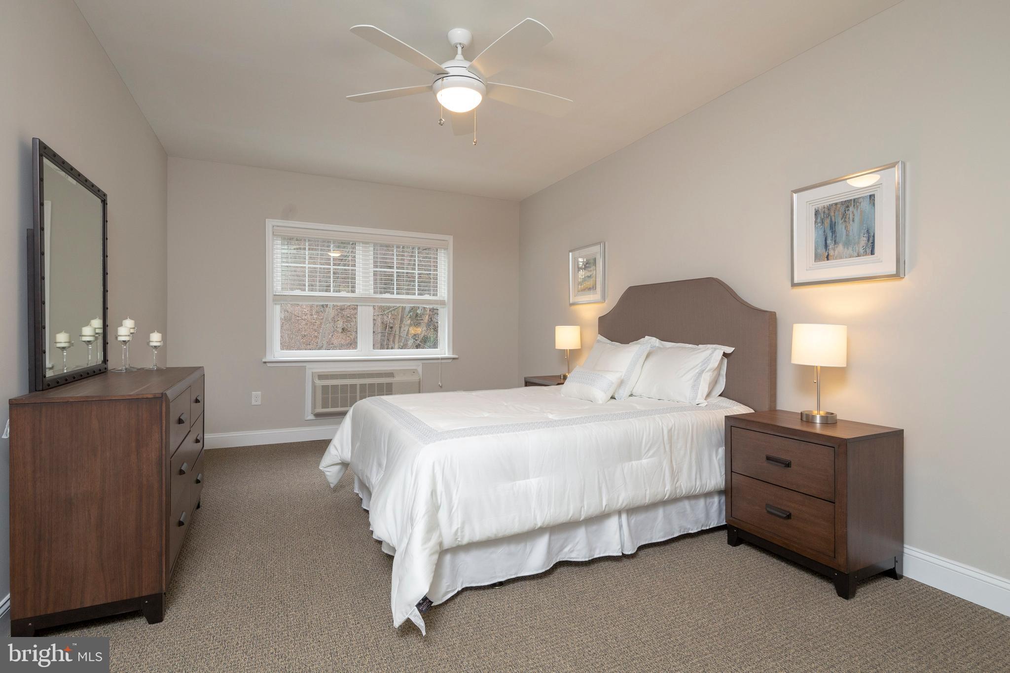 313 Creek Drive, Unit 53 Wayne, PA 19087 - Photo 8 of 17 extra large master bedroom with ceiling fan