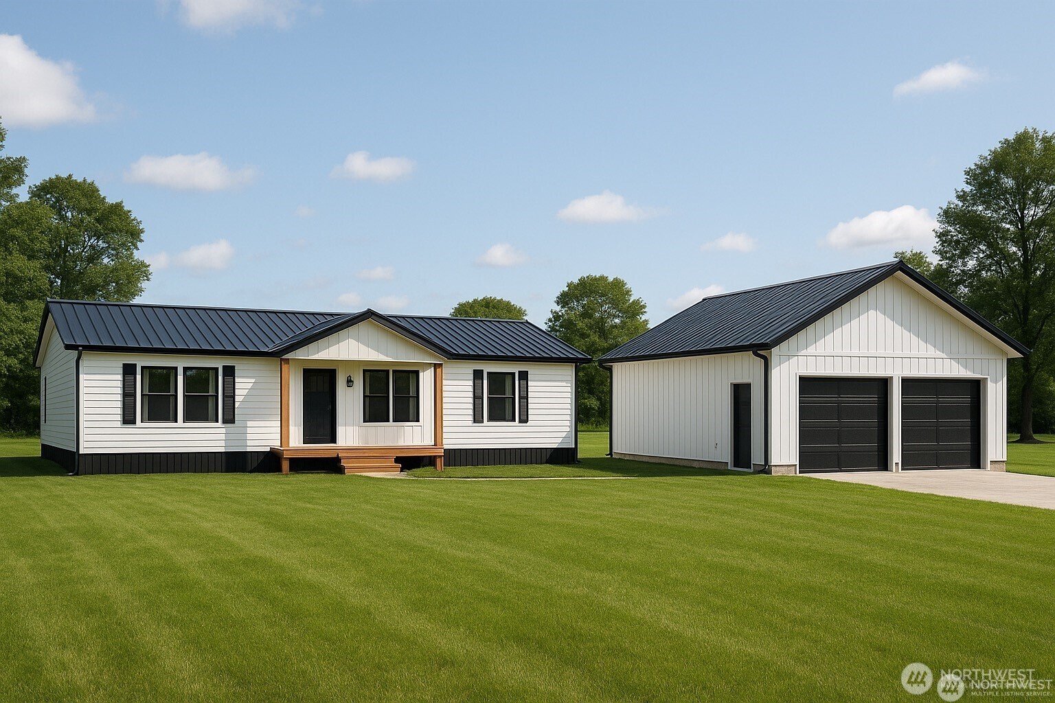 200 Lot C Fineview Chehalis, WA 98532 - Photo 24 of 31 a front view of house with yard and green space