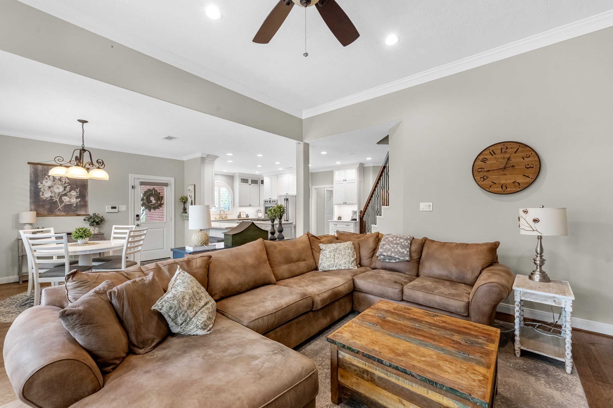 16207 Lafone Drive Spring, TX 77379 - Photo 26 of 49 a living room with furniture and kitchen view