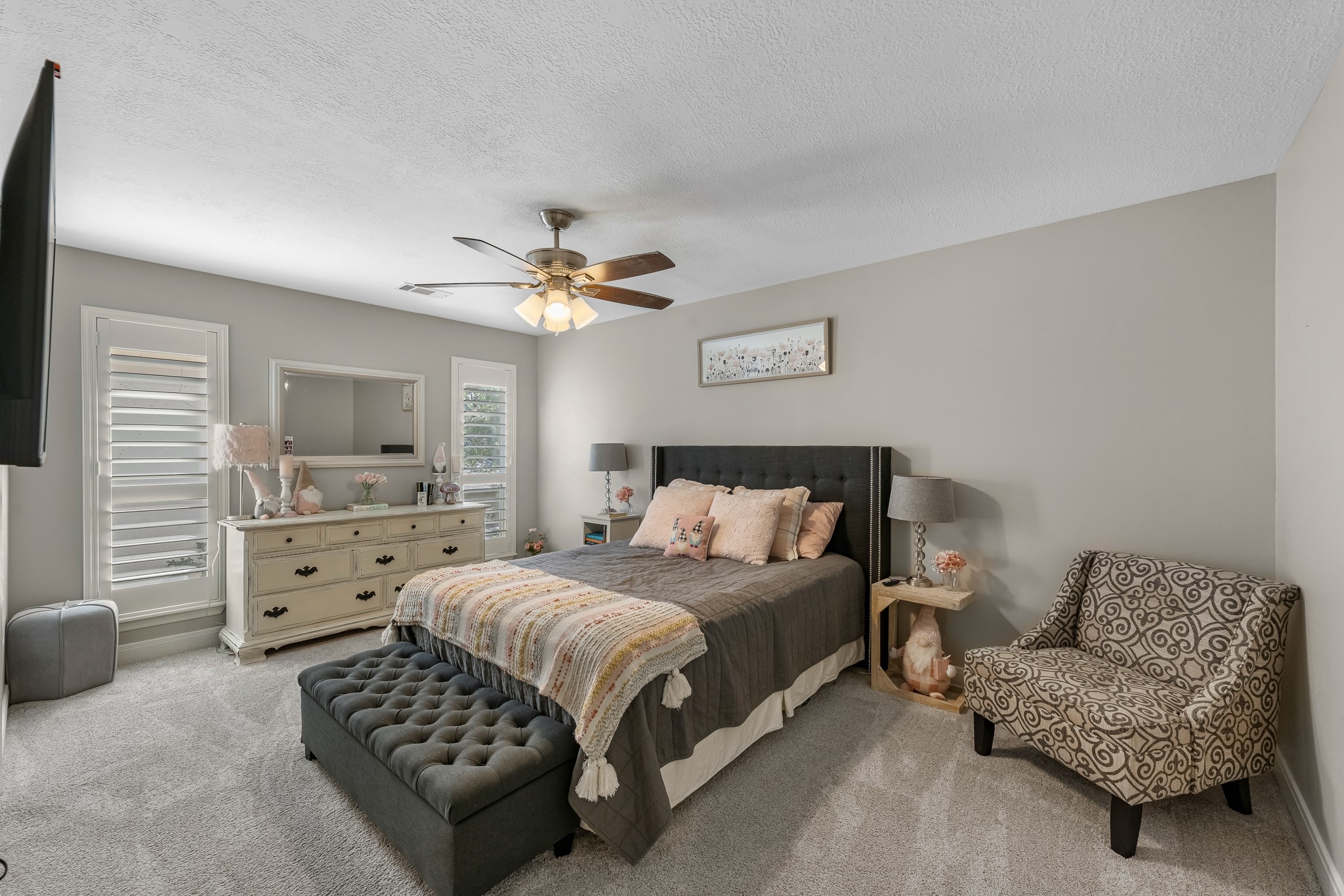 16207 Lafone Drive Spring, TX 77379 - Photo 38 of 49 a bedroom with a bed and a couch