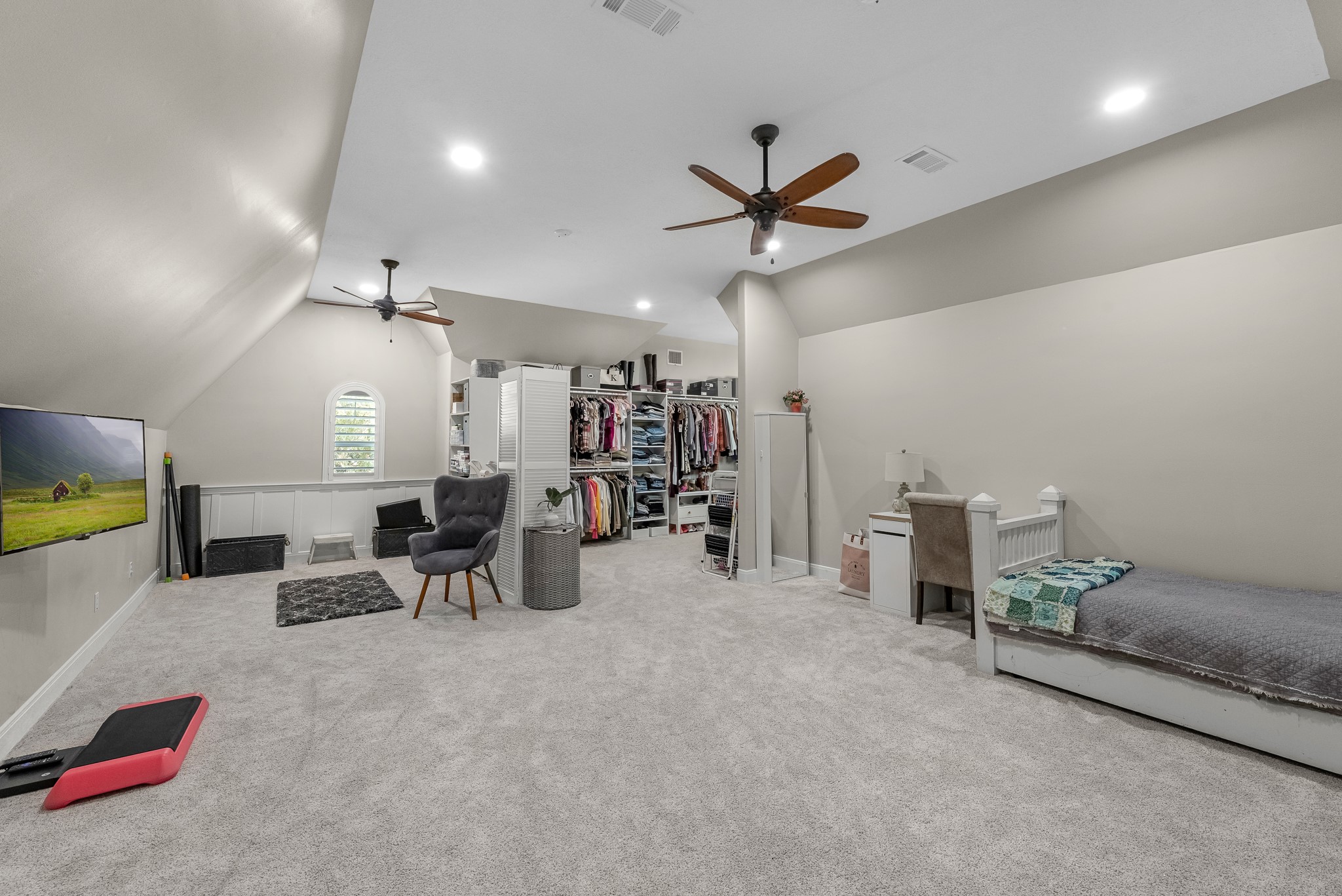 16207 Lafone Drive Spring, TX 77379 - Photo 47 of 49 a view of a livingroom with furniture and a ceiling fan