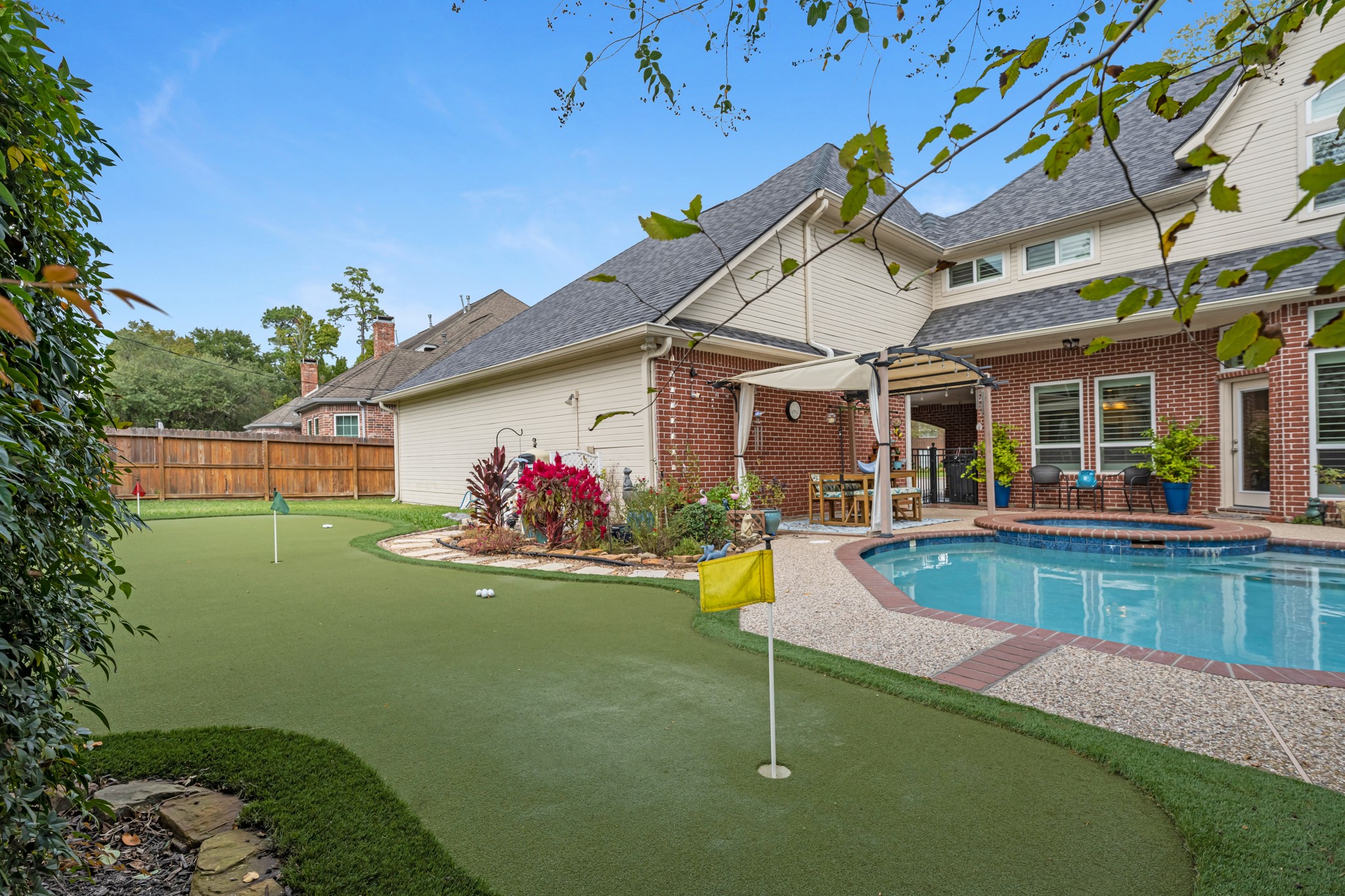 16207 Lafone Drive Spring, TX 77379 - Photo 8 of 49 a view of a house with swimming pool