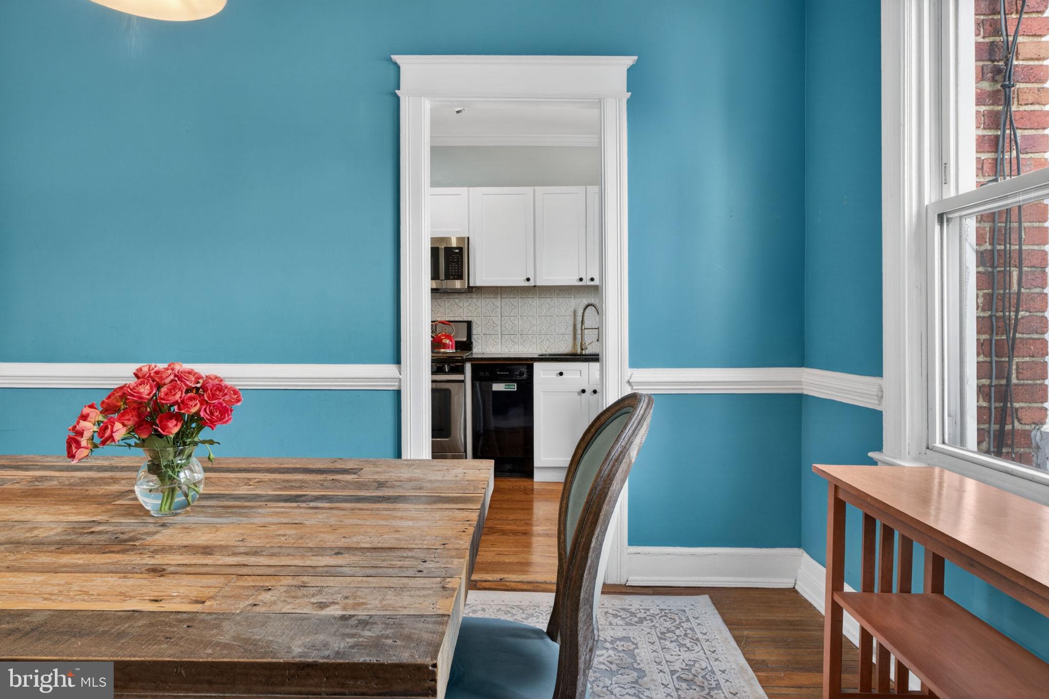 527 Shepherd Street Northwest Washington, DC 20011 - Photo 11 of 42 Dining room to kitchen