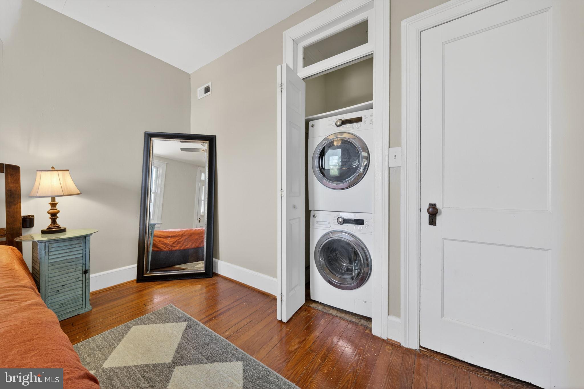 527 Shepherd Street Northwest Washington, DC 20011 - Photo 19 of 42 Primary bedroom (laundry closet)