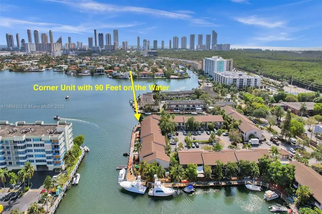 a view of a city with tall buildings